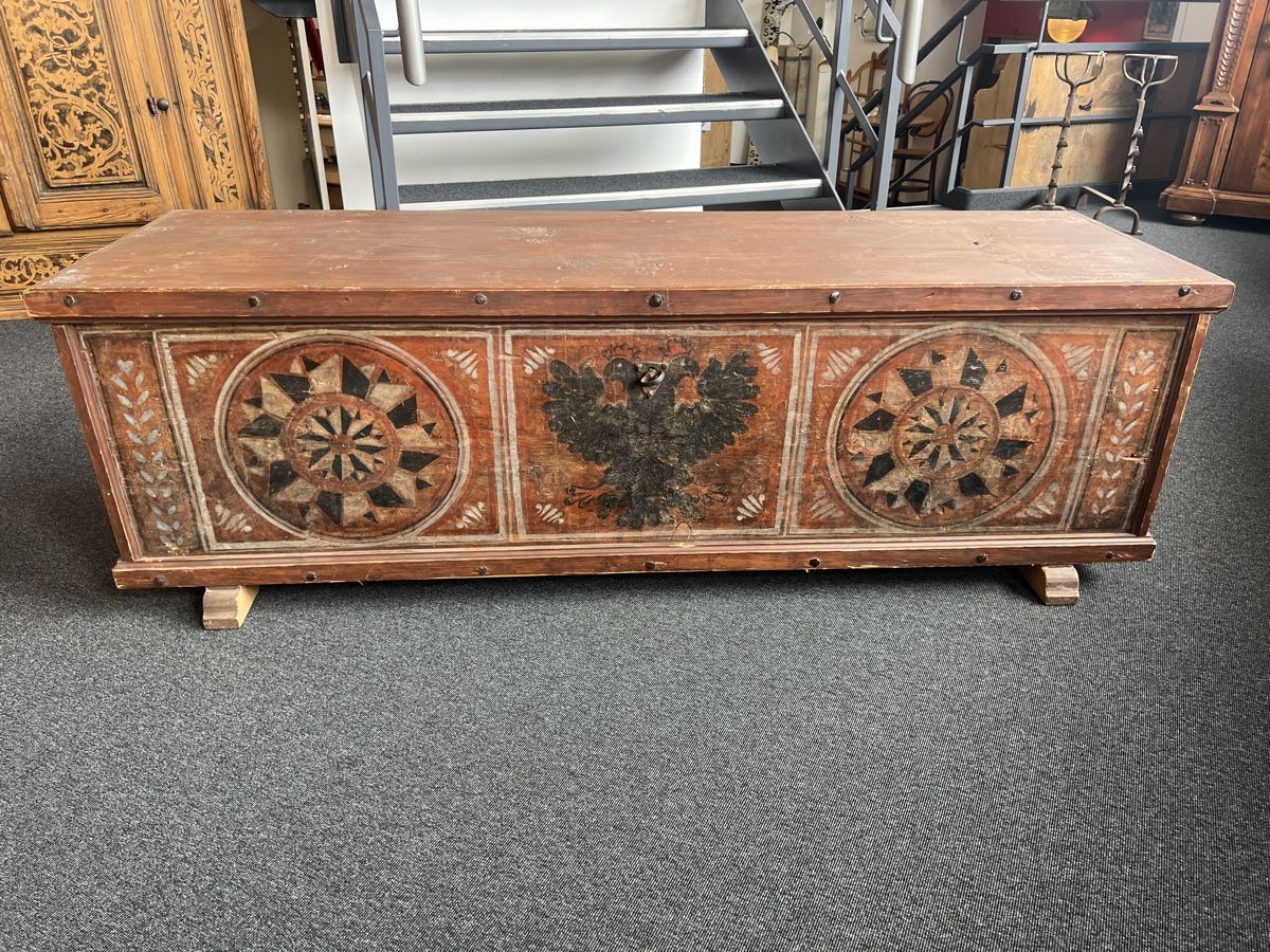Cassapanche: Truhe Graubünden 1719 – Usato da Gossau SG venduto da Keller-Antiques
