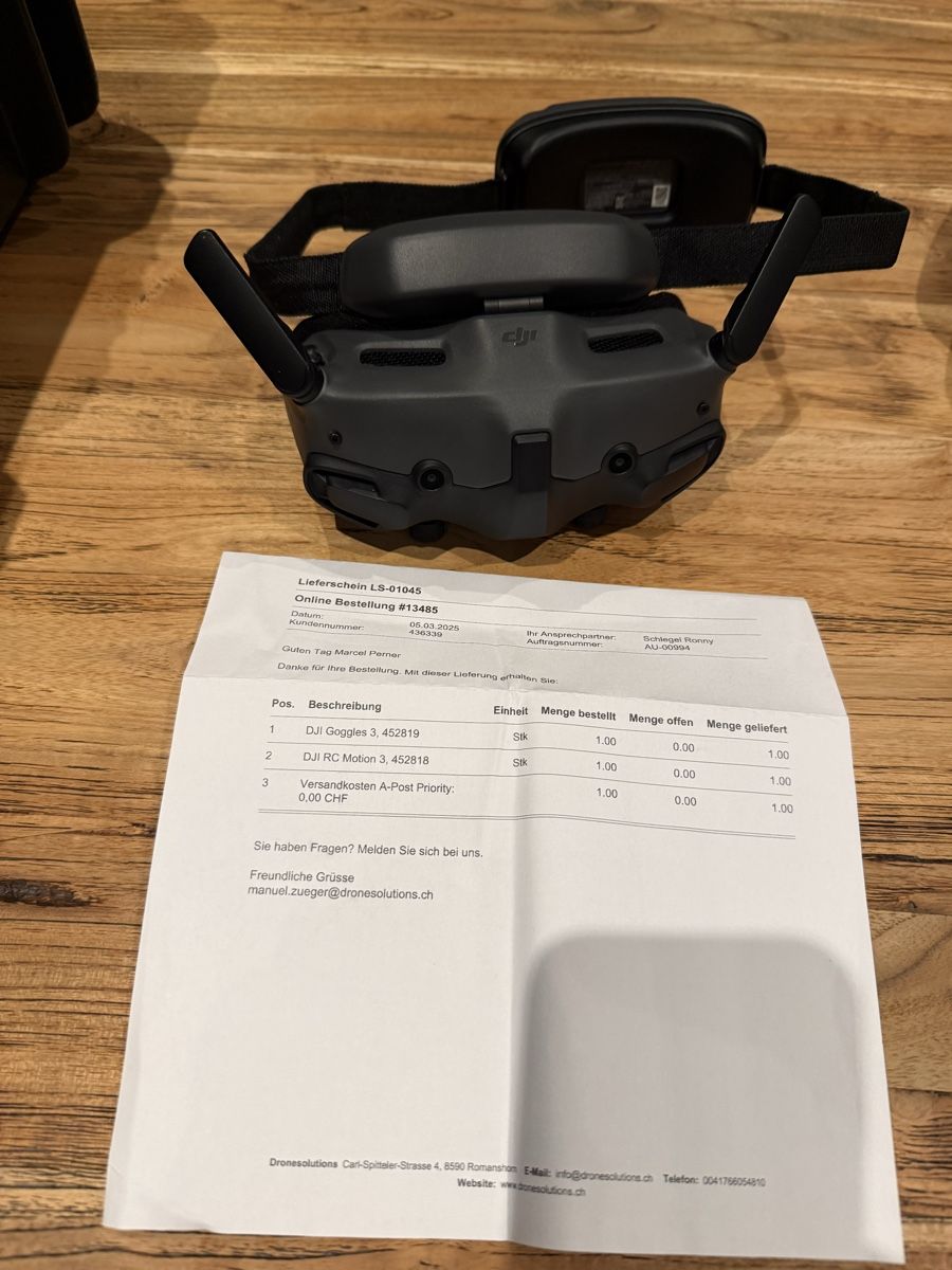 DJI VR Brille: DJI Goggles 3 - Neuwertig – Neu (gemäss Beschreibung) aus Hunzenschwil von Mp12 1