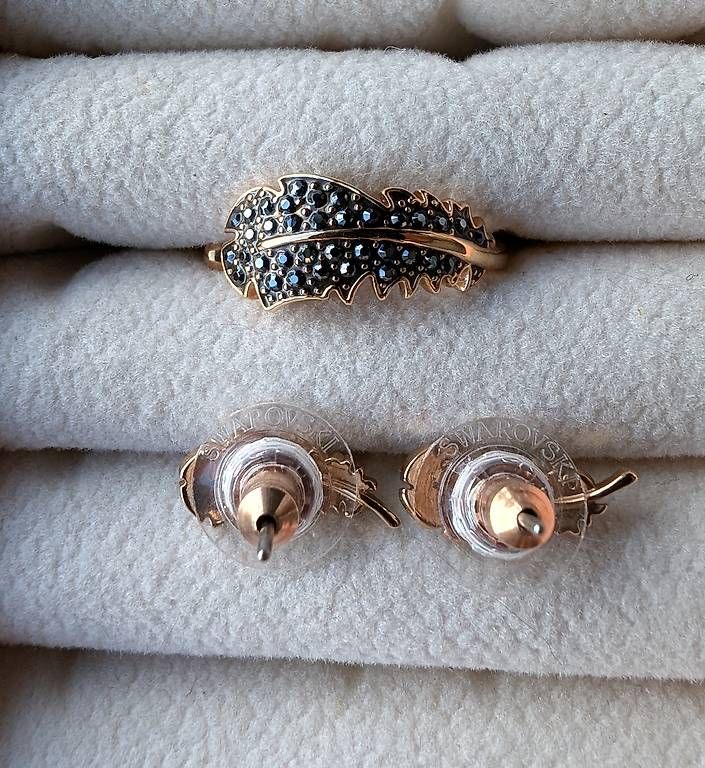 Swarovski Altri gioielli: Swarovski Schmuckset Ring + Ohrringe Roségold – Usato da Stadel b. Niederglatt venduto da AninaCa 2