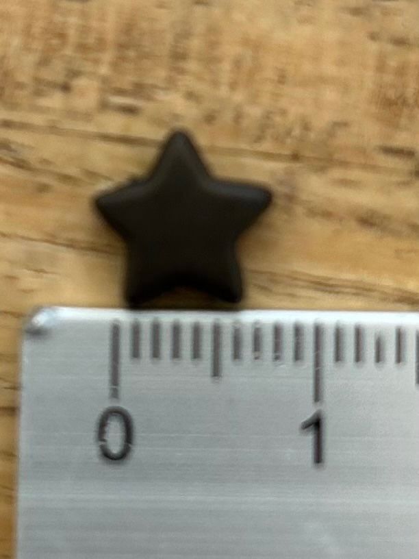 Perle (finte): Acryl Bastelperlen Sternform schwarz, ca 50 Stück – Nuovo e nell'imballaggio originale da Geneve venduto da vane267 1