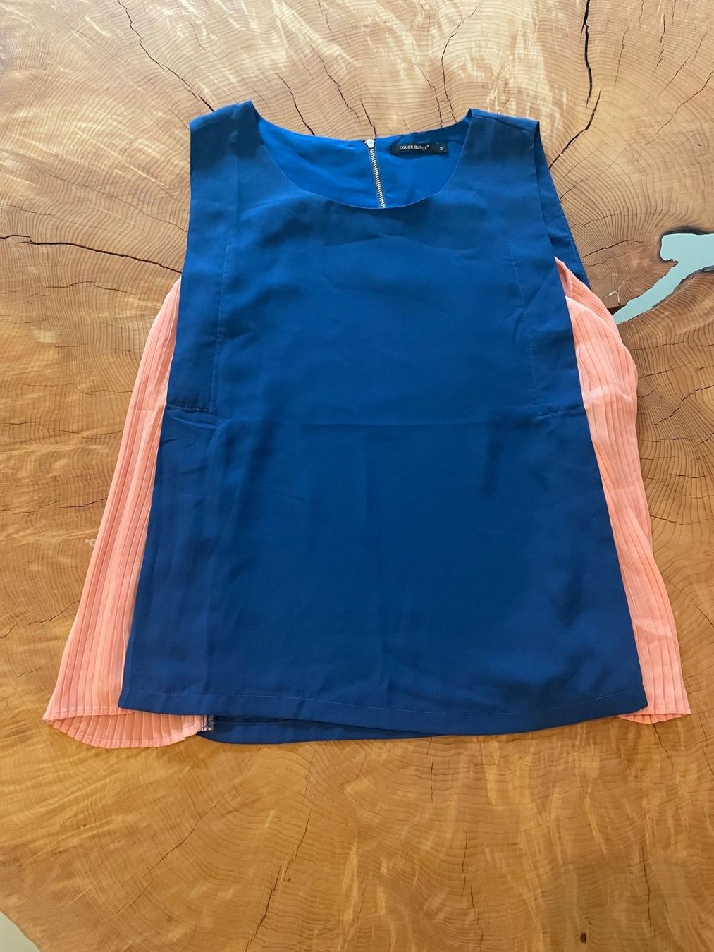 Top: Weite Bluse Blau & Rosa Gr. M / Blouse/top Color Block ample – Nuovo (secondo la descrizione) da Zürich venduto da AnnaSa 1