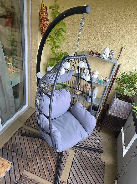 Poltrone pensili da giardino: Hängesessel mit kissen Schauckelsessel – Usato da Hinwil venduto da Superman117 1
