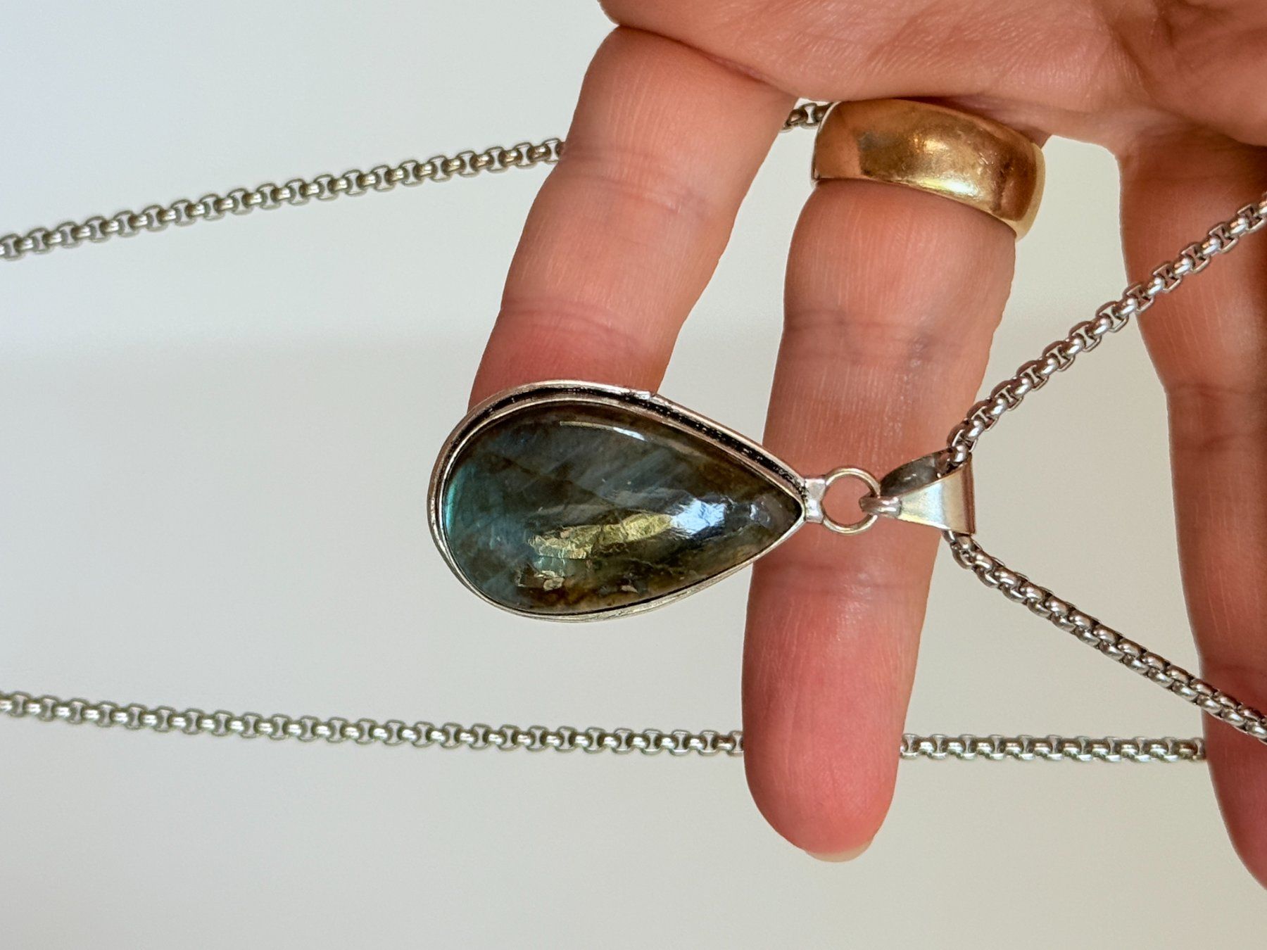 Catenine: Collier Labradorite - Été étincelant! – Nuovo e nell'imballaggio originale da Genève venduto da AWWA 5