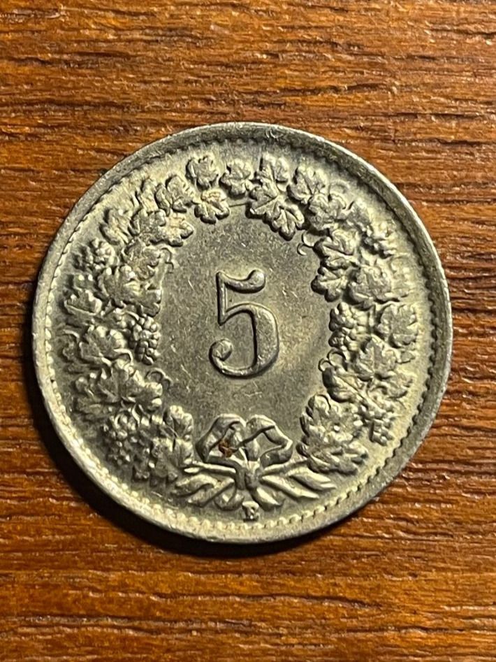 Tutti le monete: (77) 5 Rappen 1948 – Usato da Aesch BL venduto da masmusgo 1