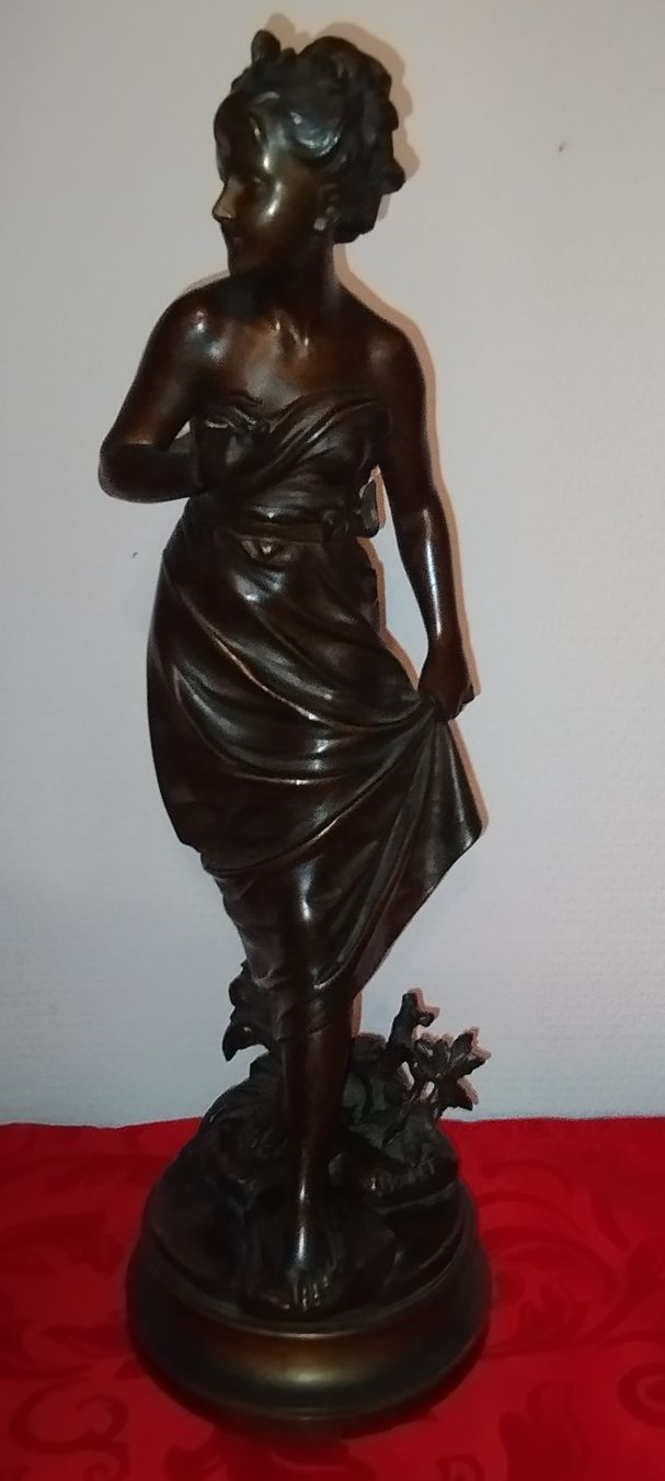 Skulpturen & Statuen: Antique sculpture en bronze signe . – Gebraucht aus Praz (Vully) von pikuluka1 1