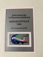DDR 1980 BLOCK 59** "INTERFLUG" FLUGZEUG LUFTPOSTAUSSTELLUNG