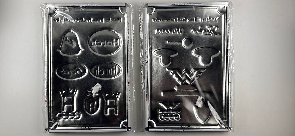 Schilder: 2 Blechschilder Horch und Wanderer originalverpackt – Neu und originalverpackt aus Langenthal von Schmittchen 3