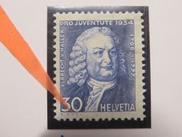 Abart Pro Juventute J 72 * Bickel defekte Buchstaben