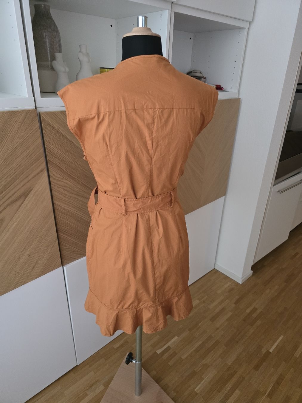 Pinko Vestiti: Pinko Kleid, Orange, Wickeloptik – Usato da Zürich venduto da ale_bg2x 2