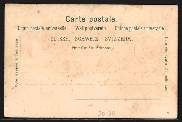 Foto, Lettere & Cartoline: Litho Soldatengruss, Schweizer Infanteri – Usato da Berlin venduto da bartko-reher 1
