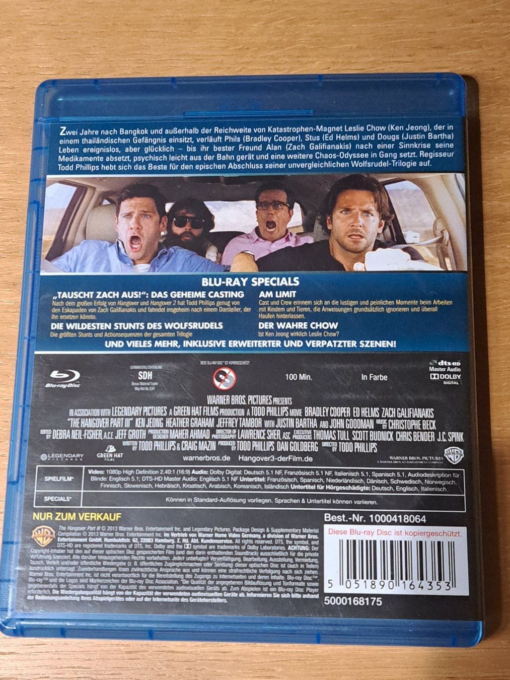 Tutti i DVDs: Blu-ray Hangover 3 – Usato da Unterseen venduto da Kanica 1