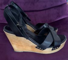 Sandals black plateaus