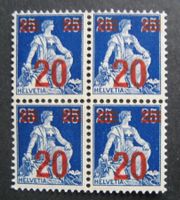 Aufbrauchsausgabe 151, 1921, Viererblock postfrisch *(*)