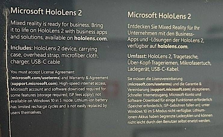 Casco VR: Microsoft HoloLens 2 (original verpackt) – Usato da Reiden venduto da irogarac 3