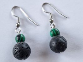 Vulkanlava und grüne Jade