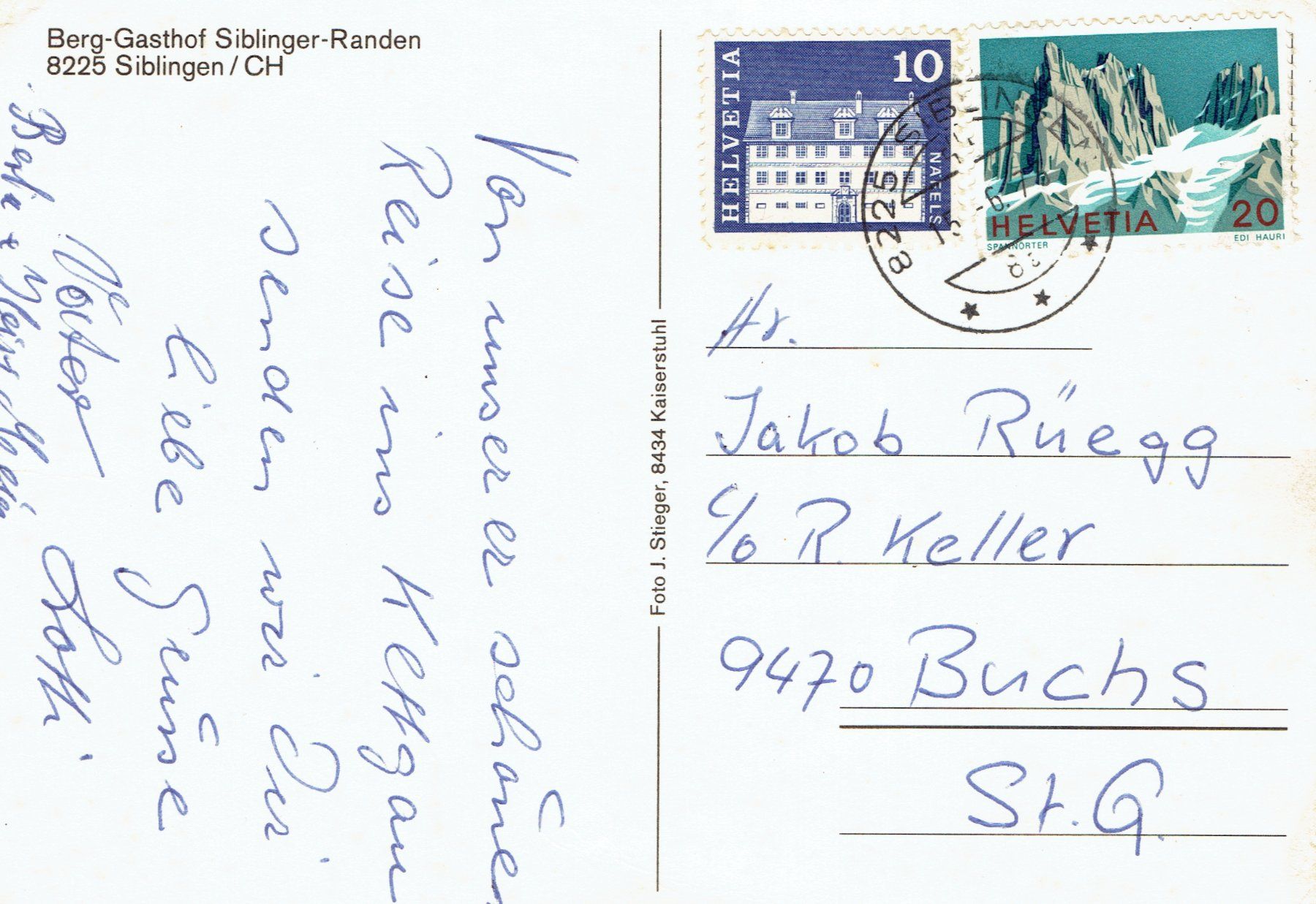Cartoline postali: Siblingen SH, um 1970 – Usato da Otelfingen venduto da Schmitte9 1