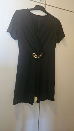 Jumpsuit corto nero tg.M poliestere