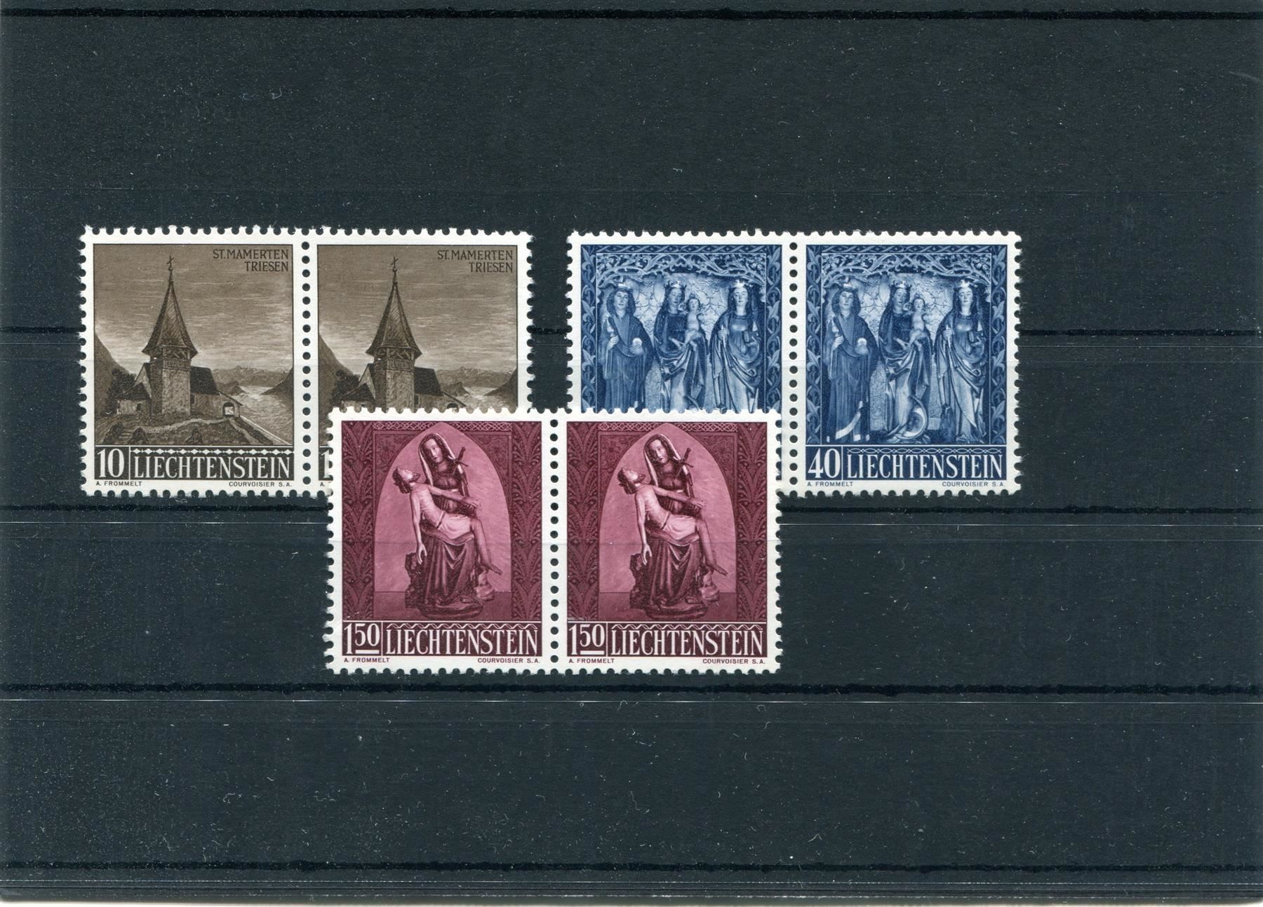 Tutti i francobolli: FL 1957 Nr. 306-308  postfrisch im Paar – Usato da Winterthur venduto da Kyoung