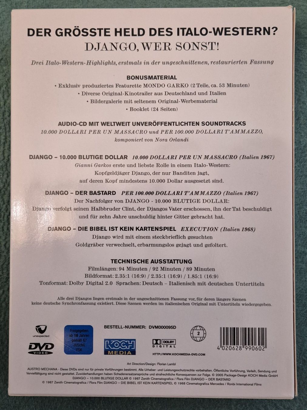Tutti i DVDs: Django - Italo-Western Box – Usato da Chur venduto da dluli 1