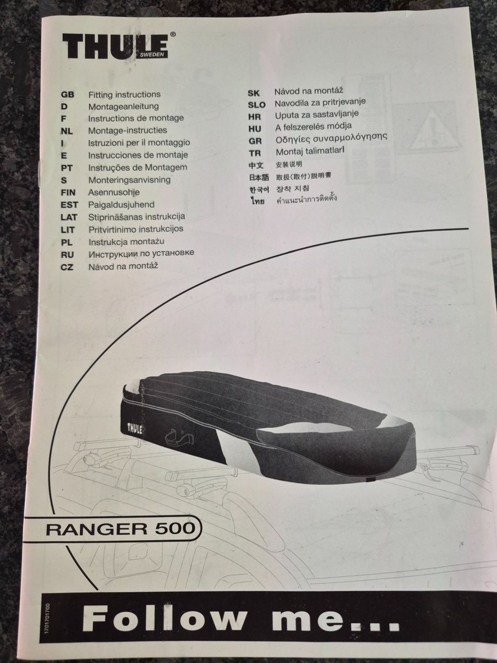 Thule Box da tetto: Thule Ranger 500 Dachbox  Original – Usato da Schüpfen venduto da vivera72