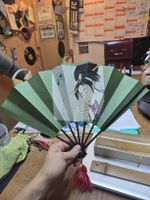 Dekorativer Fächer aus Kyoto Japan Neu! mit Aufhängung (Q)