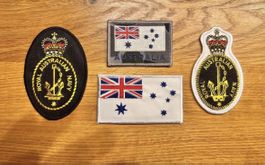 4 Aufnäher Royal Australian Navy Abzeichen neuwertig