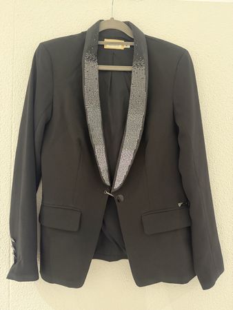 MET inJeans Blazer Gr. S – Strasskragen – Made in Italy 
