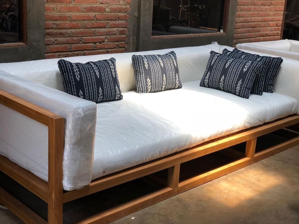 Sofas: Sofa Outdoor Lounge Gartensofa Teakholz Gartenmöbel Couch – Neu und originalverpackt aus Daisendorf von Wohn-Kult 4