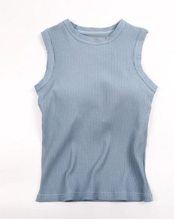 NEUES Top uni blau mit BH integriert für Gr. XS & S - 222598