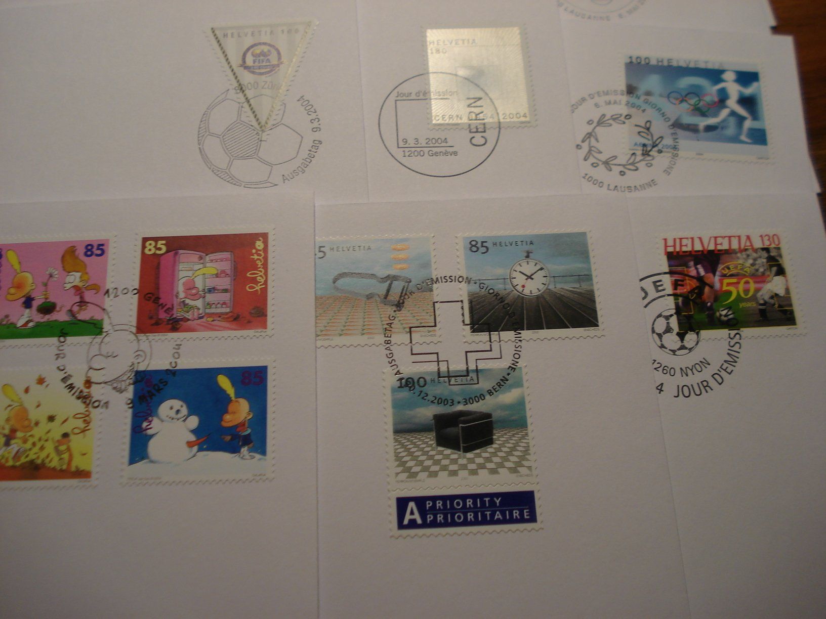 Tutti i francobolli: Moderne FDC Schweiz, 2004, 11 Belege – Usato da Niederwil AG venduto da morostahu