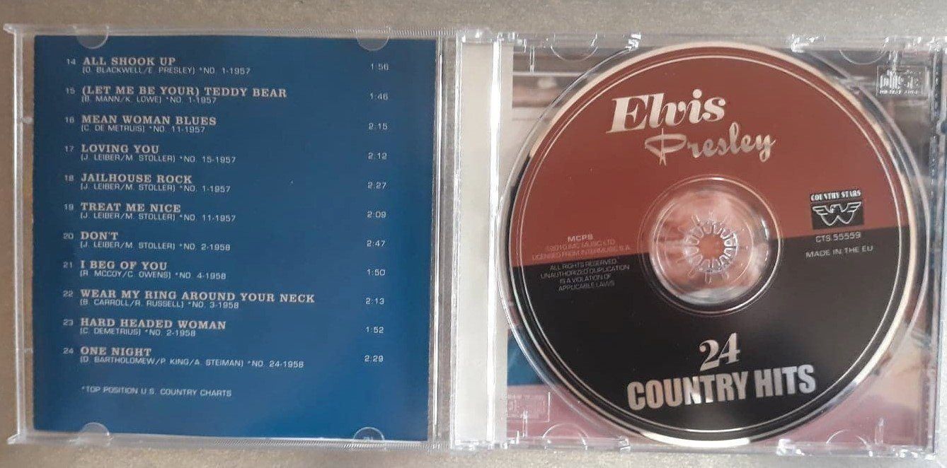 CD: ELVIS PRESLEY - 24 Country Hits - cd – Usato da Le Locle venduto da PereiraHugo 2