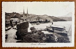 Luzern - Dampfschiff . Promenade 1920