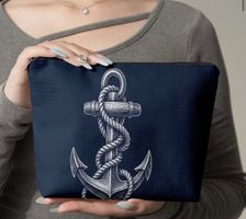 Nessesaire-Kosmetiktasche-Etui-Kulturbeutel-Tasche-Anker
