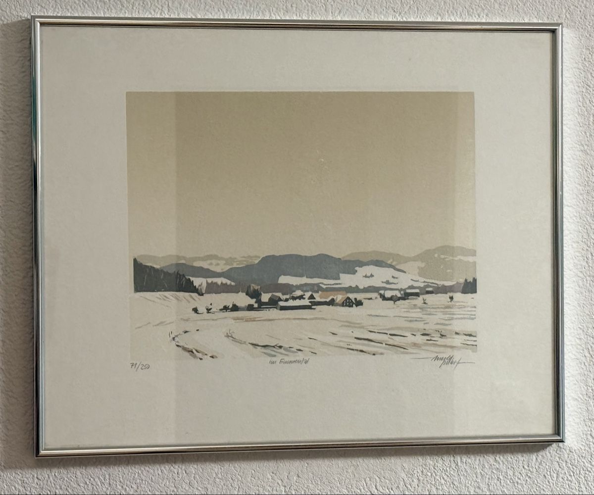 Grafica & Litografie: Arnold Imhof - im Emmental - Lithographie – Usato da Solothurn venduto da NUVICO 1