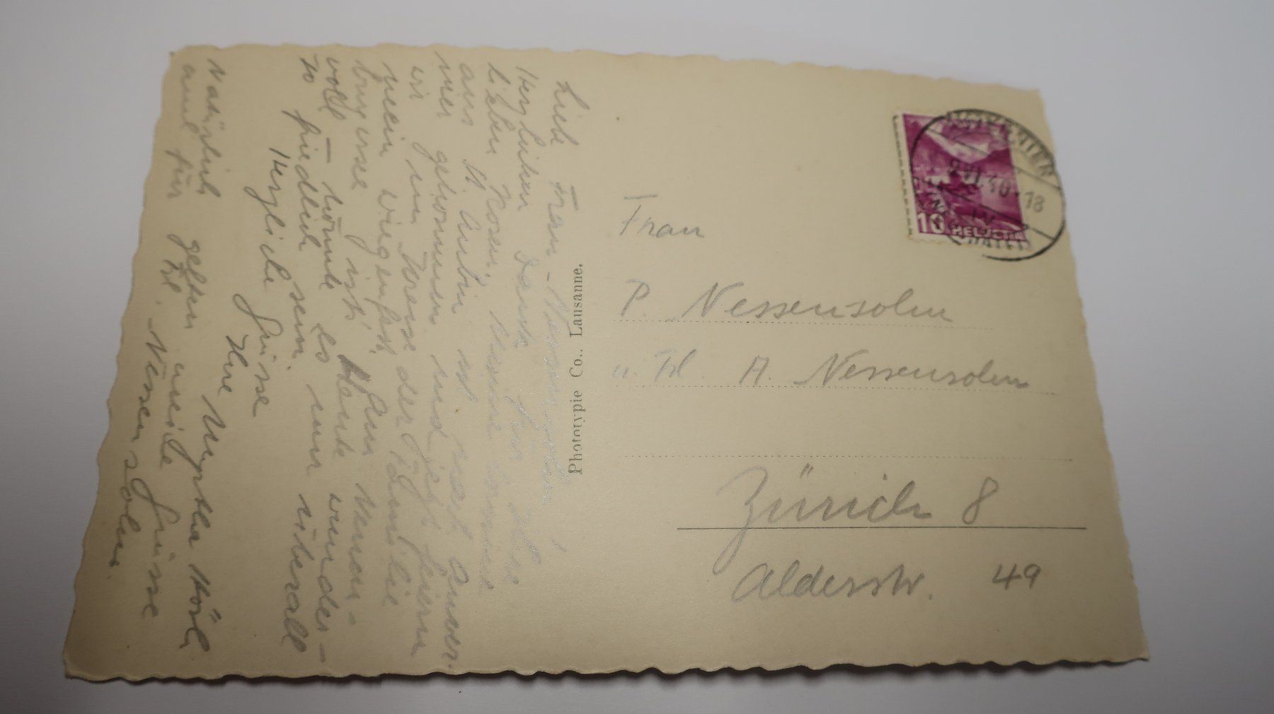 Cartoline postali: Auvernier le Château 1940 – Usato da Cormoret venduto da Pascalll2001 5