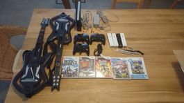 Nintendo Wii + 2 Guitar Hero + 4 Wii Remote + 5 jeux