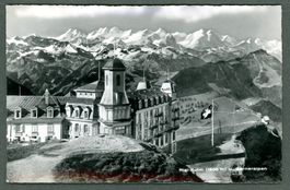 AK sw Rigi-Kulm SZ Berneralpen, Photomontagen-Idyll ≈ 1951 