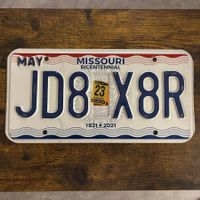🇺🇸 U.S. Autoschild, Missouri JD8 X8R - ORIGINAL
