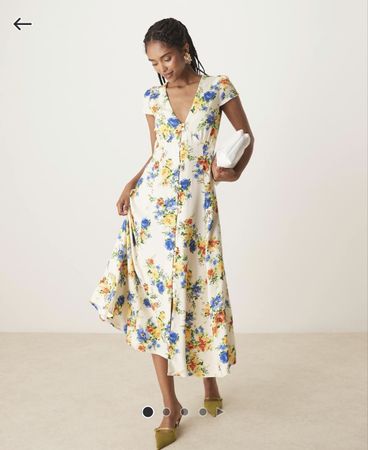 Nobody's Child Floral Midi Dress