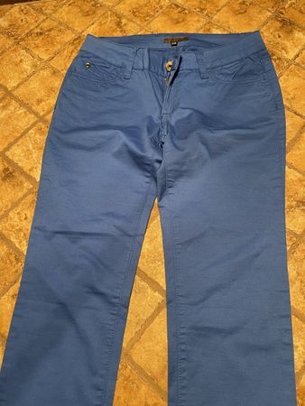 Pantaloni in colore blu elettrico-cotone-TgS-nuovo