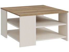 Couchtisch Holzoptik weiss 80x80cm neu