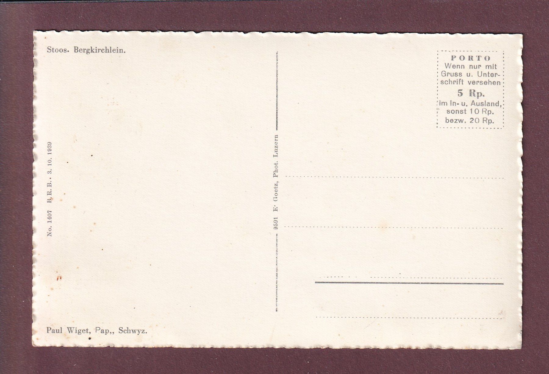 Cartes postales: STOOS - Bergkirchlein – D'occasion à Pully par nicecards 1