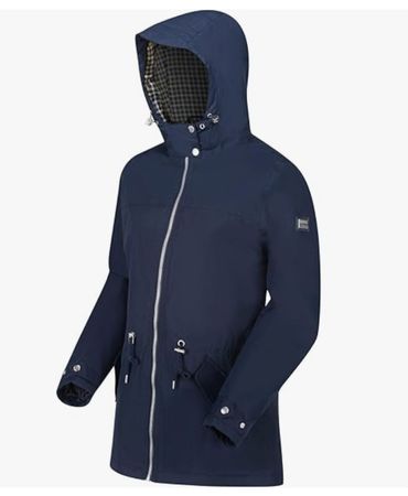 Neu zeitlose Regatta Winterjacke Damen 36 blau wattiert