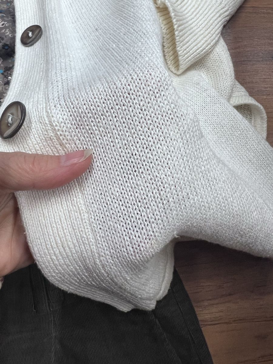 Giacche: H.Roether Leinen Strickjacke,, Gr. M, Top zu Rundholz – Usato da Burgdorf venduto da puppennetz 8