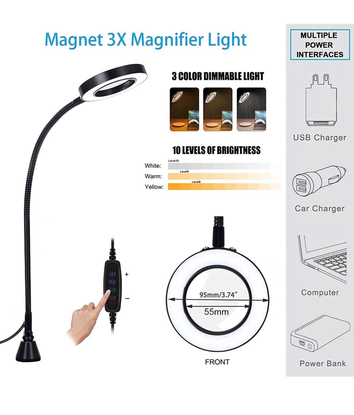 Alle Werkzeuge: Lötwerkzeug dritte Hand mit 3X-LED Lupe – Neu und originalverpackt aus Nuglar von SaleRitter 1