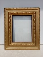 Antik Goldener Holz - Bilderrahmen Verziert Glas o. Rückwand
