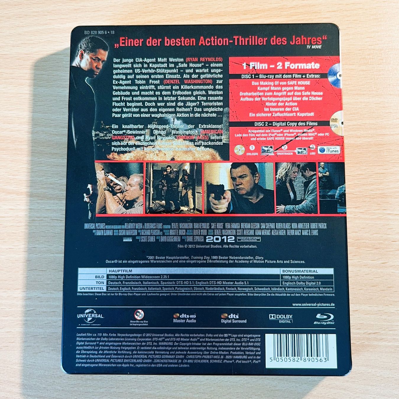 Tutti i DVDs: Blu-ray - Safe House - Steelbook – Usato da Amlikon-Bissegg venduto da allerlei-versand 2