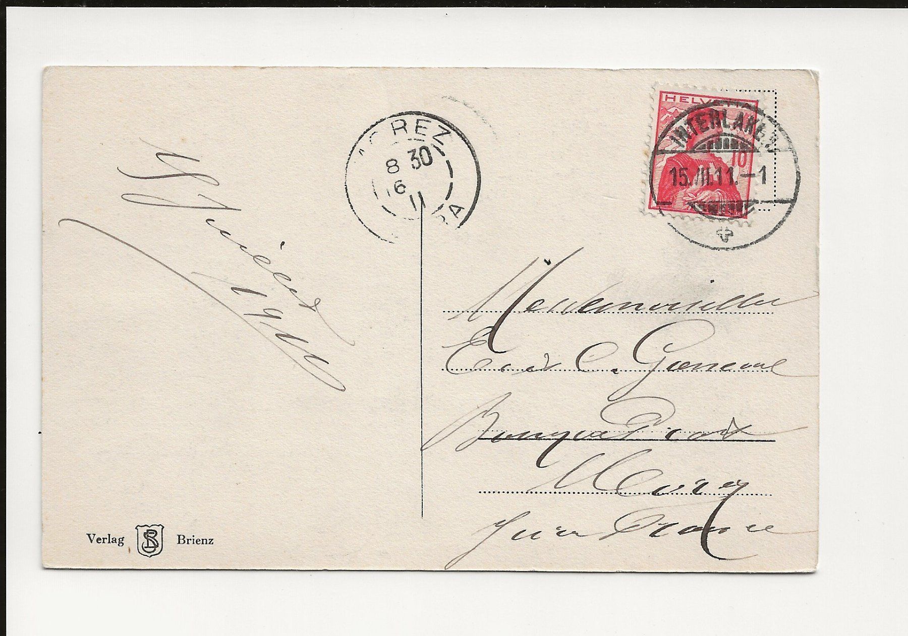 Cartoline postali: AK 1911 St.Beatenberg – Usato da Greifensee venduto da 315WDO 1