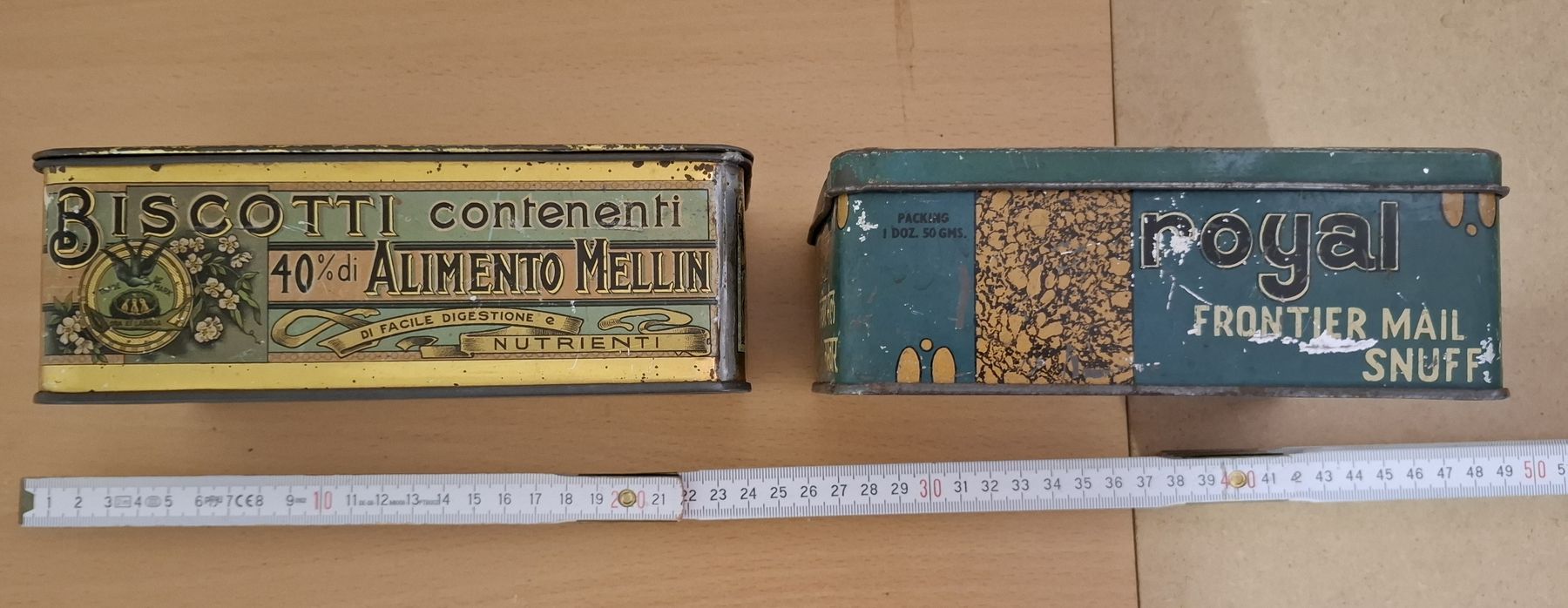 Tutte le decorazioni: 2 alte Blechdosen.  – Usato da Zuchwil venduto da Efiutz 1