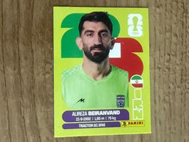 Panini FIFA Sticker WM 2026 Alireza Beiranvand IRN 2